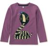 Zebra Spitting Cobra Tee, Cassis - T-Shirts - 1 - thumbnail