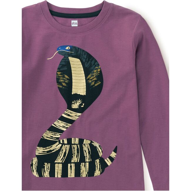 Zebra Spitting Cobra Tee, Cassis - T-Shirts - 2