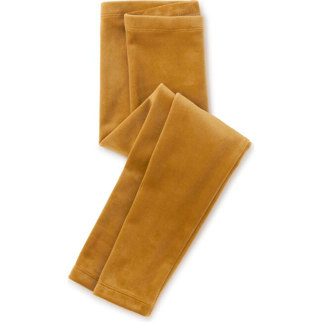 Velour Leggings, Chestnut - Leggings - 1