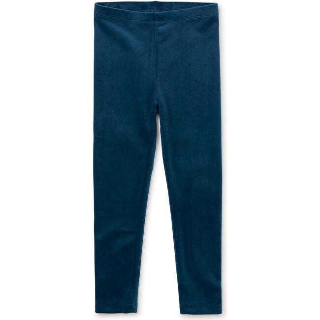 Velour Leggings, Bedford Blue - Leggings - 2