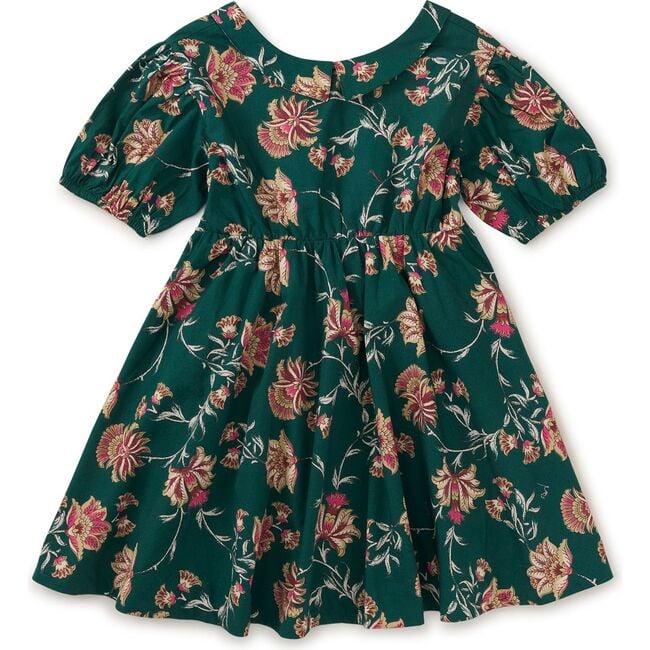 Puff Sleeve Collar Dress, Salma Floral - Dresses - 1