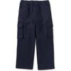 Relaxed Twill Cargo Pants, Indigo - Pants - 1 - thumbnail