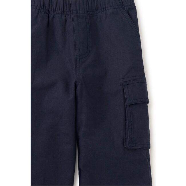 Relaxed Twill Cargo Pants, Indigo - Pants - 2