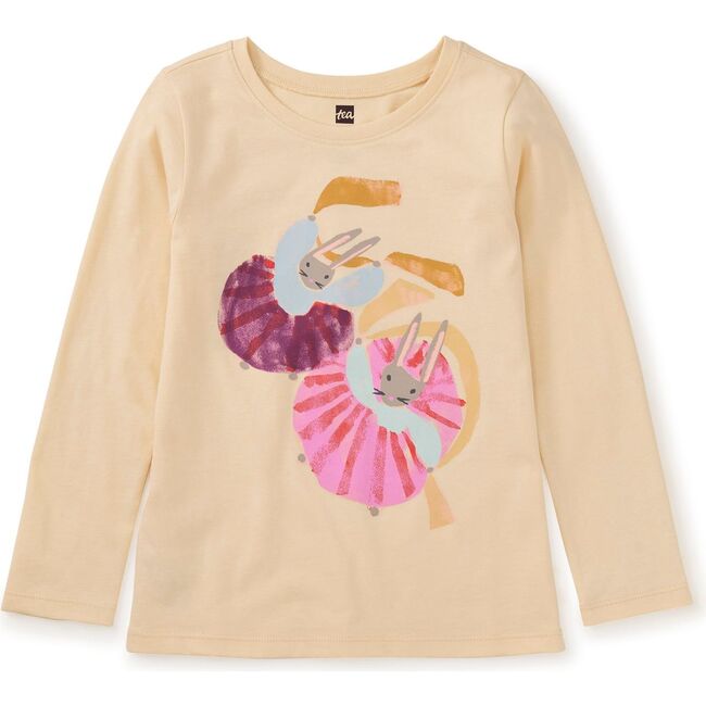 Twirling Bunnies Graphic Tee, Cornhusk