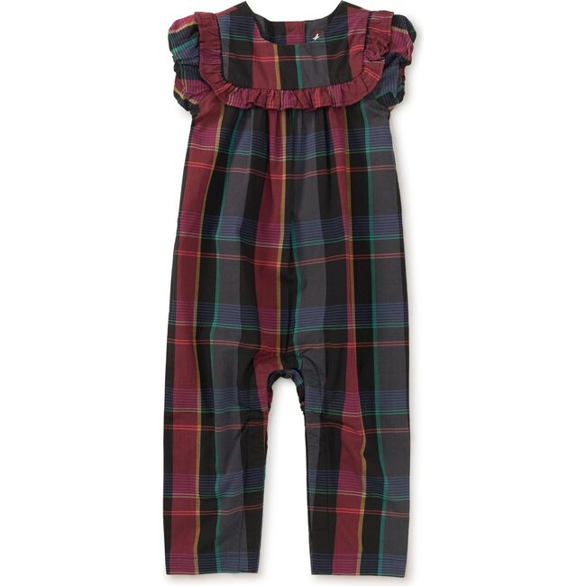 Plaid Ruffle Baby Romper, Family Plaid