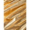 Metallic Balloon Skirted Dress, Metallic Gold - Dresses - 2