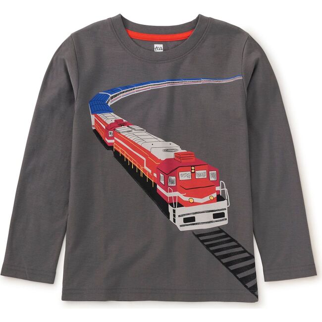 Express Train Graphic Tee, Thunder