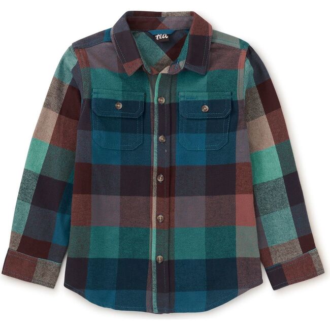 Flannel Button Up Shirt, Anatolian Plaid - Button Downs - 1