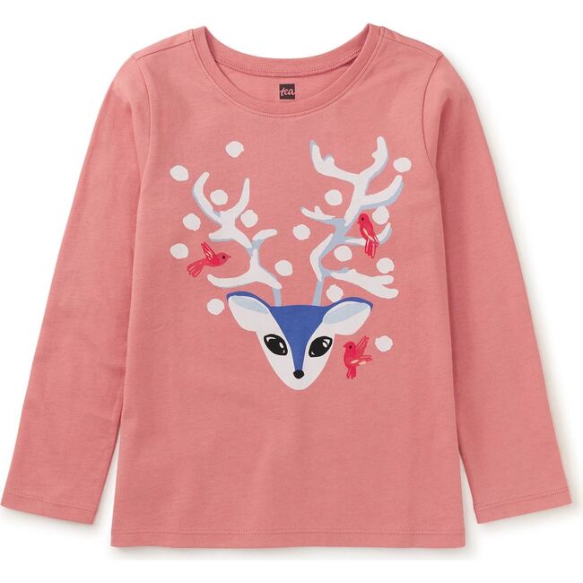 Decorated Deer Graphic Tee, Desert Sand