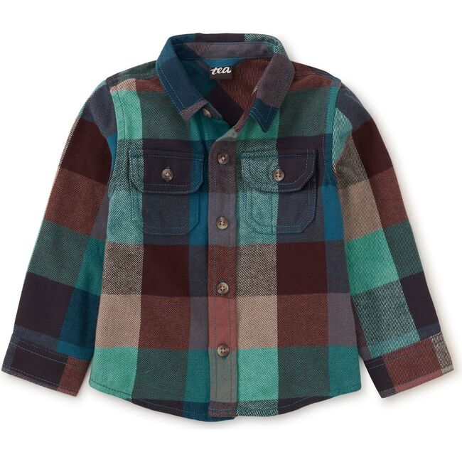 Flannel Button Up Shirt, Anatolian Plaid - Button Downs - 2