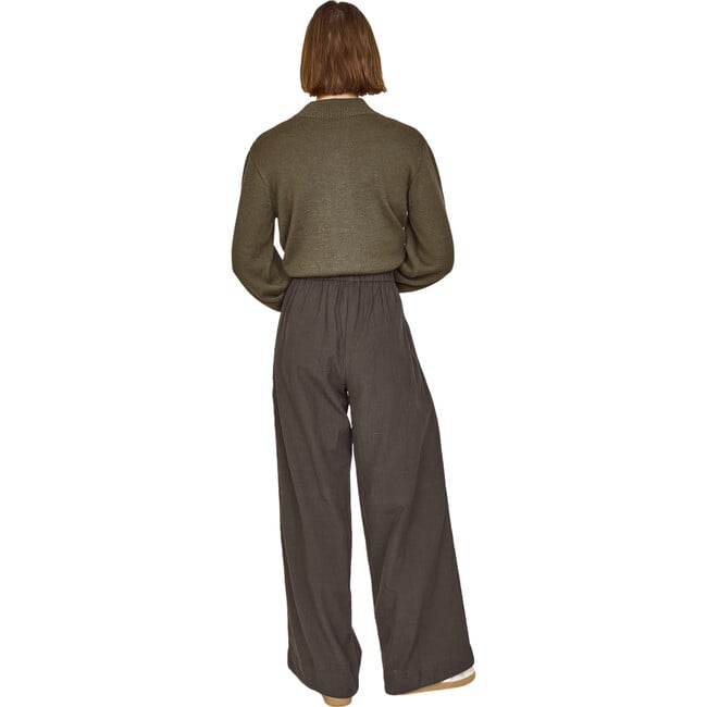 Women's Tivot Wide Leg Pant, Black Olive - Pants - 2