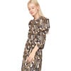 Women's Cassis Maxi Dress, Olive Labyrinth - Dresses - 4