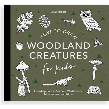 How to Draw Mushrooms & Woodland Creatures for Kids