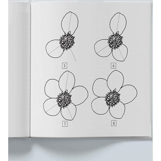 How to Draw Modern Flowers For Kids - Books - 5