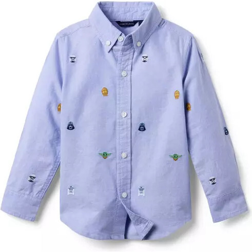 Janie and Jack x STAR WARS Embroidered Oxford Shirt