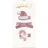 Pink Christmas Clip Set, Multi - Hair Accessories - 1 - thumbnail