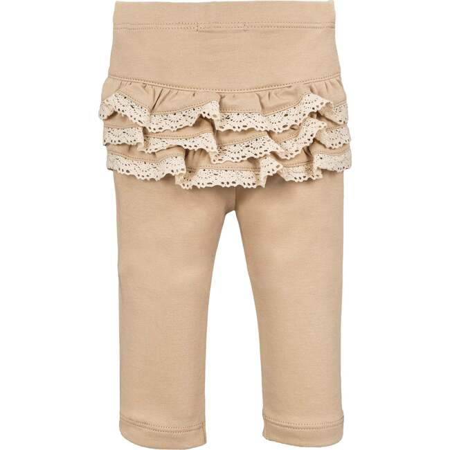 Ruffle-Tush Legging, Cocoa