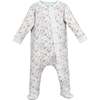 Zipper Footie, Lyla on White - Footie Pajamas - 1 - thumbnail