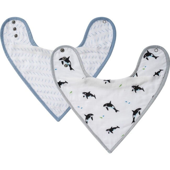 Orca & Blue Dash Bib Set