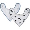 Orca & Blue Dash Bib Set - Bibs - 1 - thumbnail