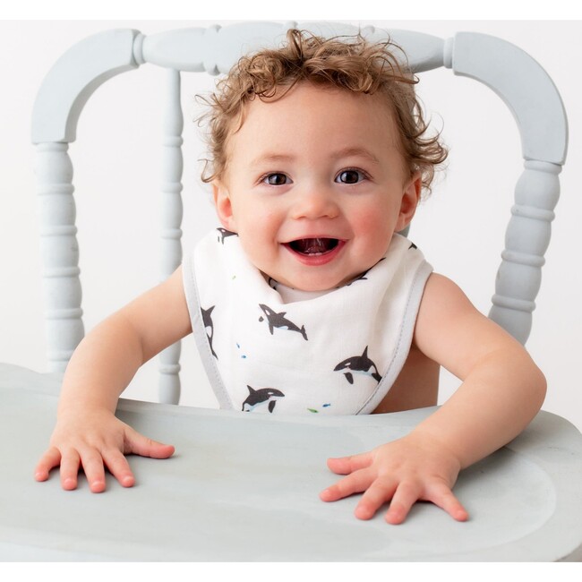 Orca & Blue Dash Bib Set - Bibs - 2