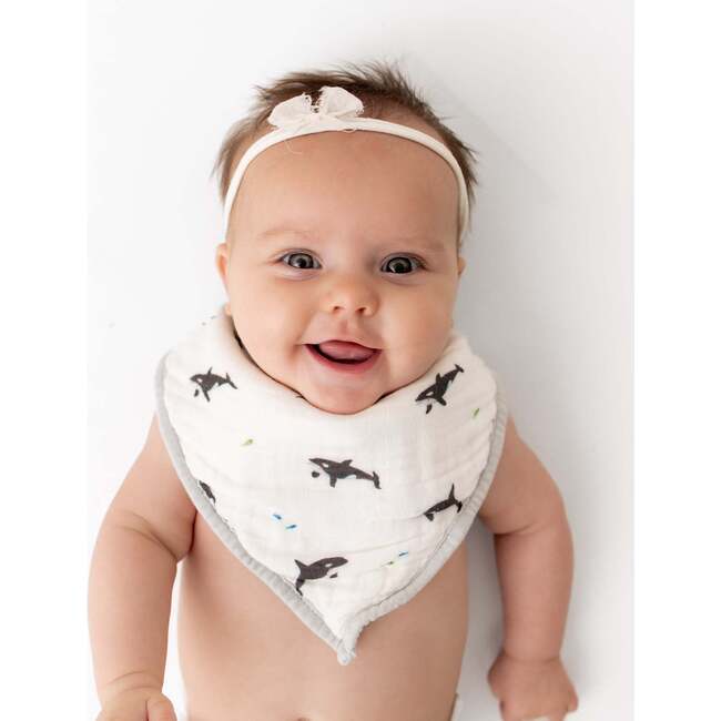 Orca & Blue Dash Bib Set - Bibs - 4