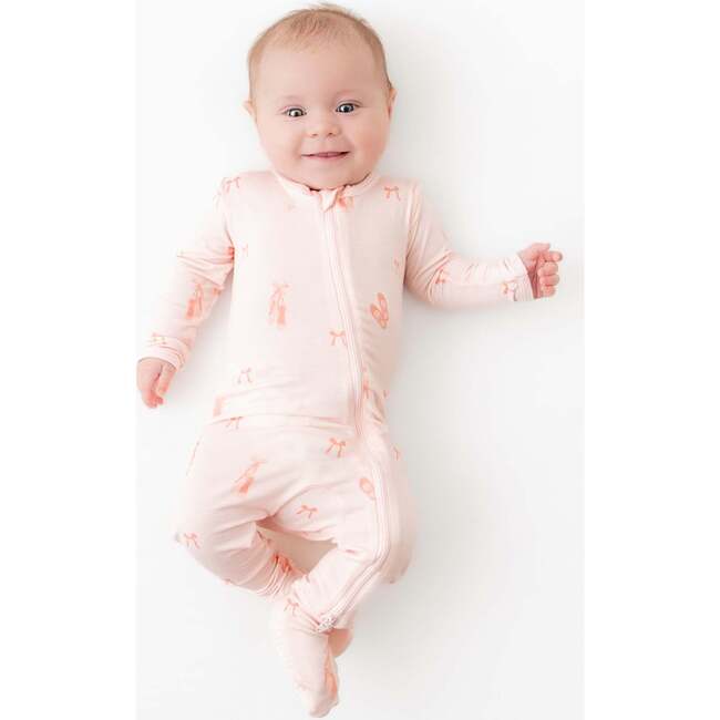 Ballerina Zippered Footie - Footie Pajamas - 5