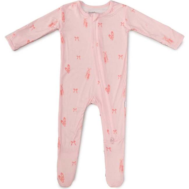 Ballerina Zippered Footie - Footie Pajamas - 1