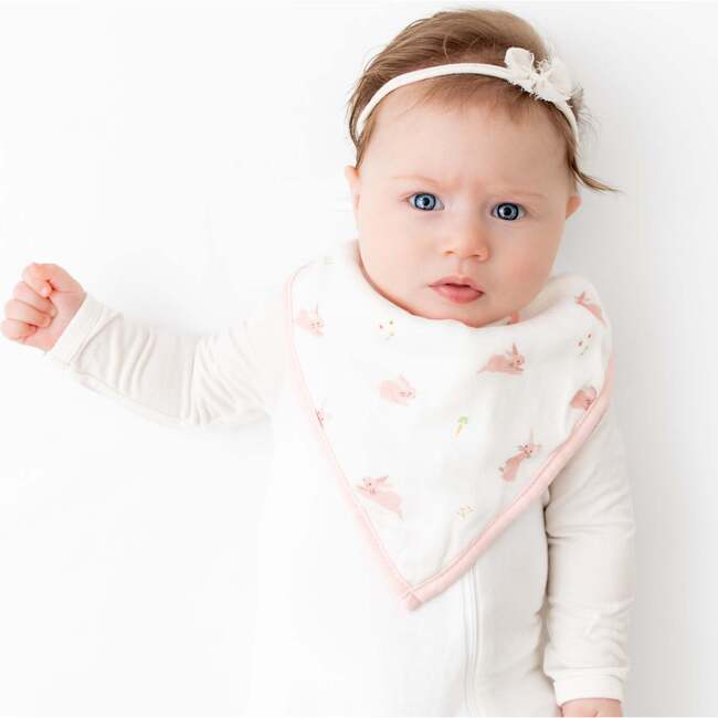 Bunny & Pink Wave Bib Set - Bibs - 4