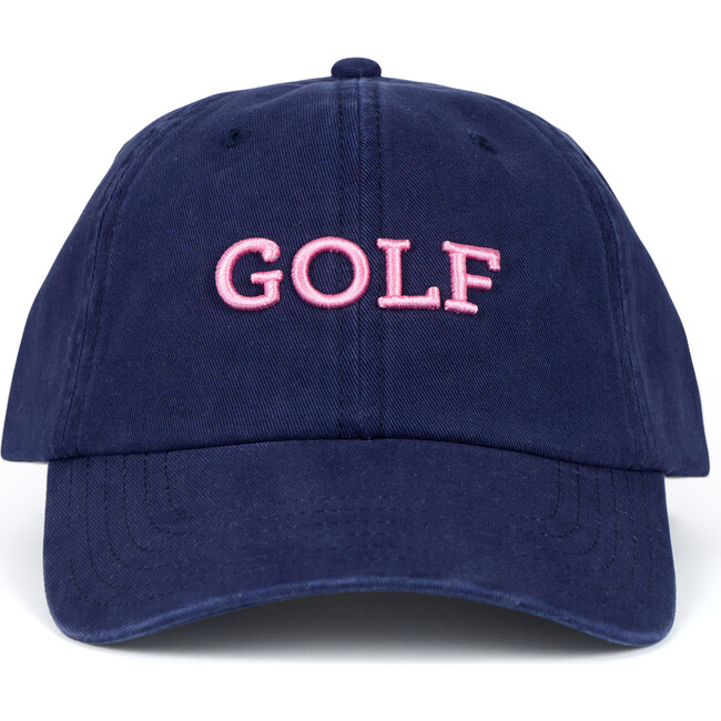 Triple Play Hat, Navy/Pink Golf