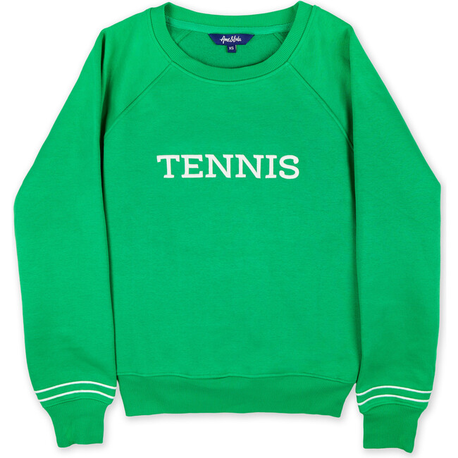 Play All Sweatshirt, Green/White Tennis