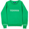 Play All Sweatshirt, Green/White Tennis - Sweatshirts - 1 - thumbnail