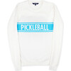 Club Sport Sweater, White/Light Blue Pickleball - Sweaters - 1 - thumbnail