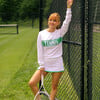 Club Sport Sweater, White/Green Tennis - Sweaters - 2