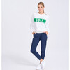 Club Sport Sweater, White/Green Golf - Sweaters - 2