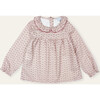 Rosie Collar Blouse, Pink - Blouses - 2