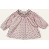 Hand Smocked Margot Baby Blouse, Pink - Blouses - 1 - thumbnail