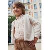 Loulou Cardigan with Raglan Sleeves in Merino Wool, Beige - Cardigans - 3