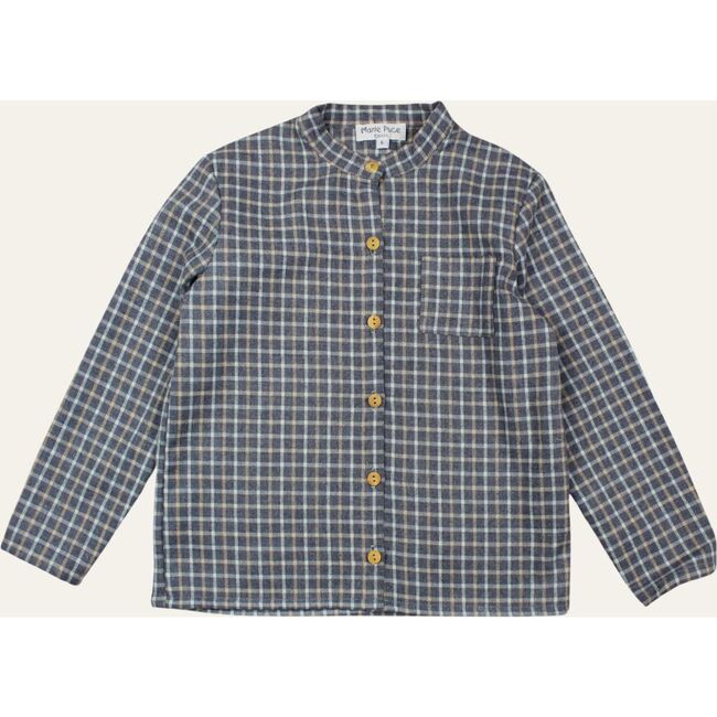 Arsene Mao Collar Shirt, Grey