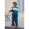 Boy's Embroidered Mini Gentleman Sweatshirt, Green - Sweatshirts - 5