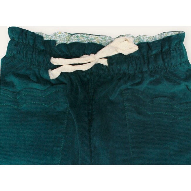 Ally Flare Corduroy Pants, Green - Pants - 2