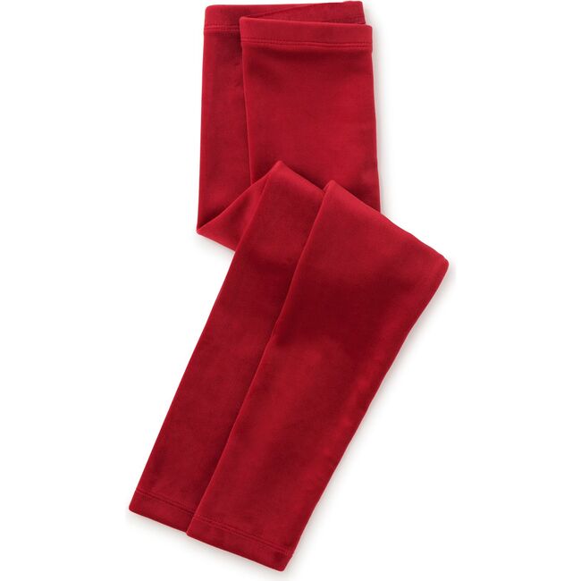 Velour Leggings, RED WAGON