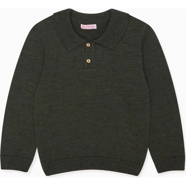 Green Brio Merino Boy Sweater