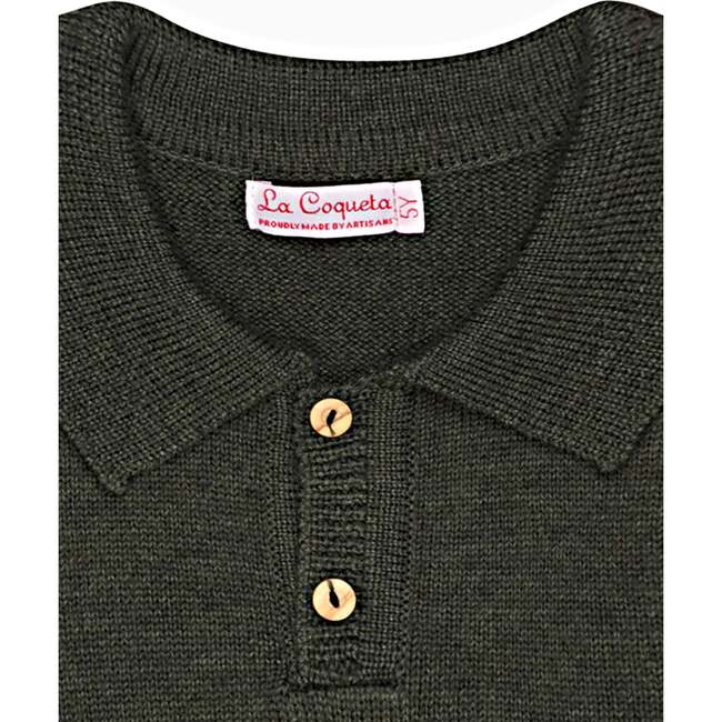 Green Brio Merino Boy Sweater - Cardigans - 3