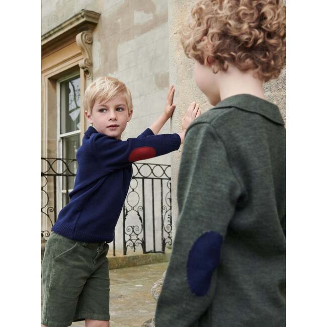 Green Brio Merino Boy Sweater - Cardigans - 5