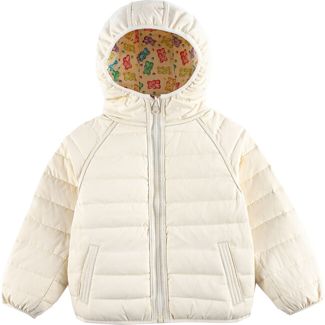 Ryan Reversible Puffer Hood Zipper Down Jacket, Gummy Bear - Puffers & Down Jackets - 2