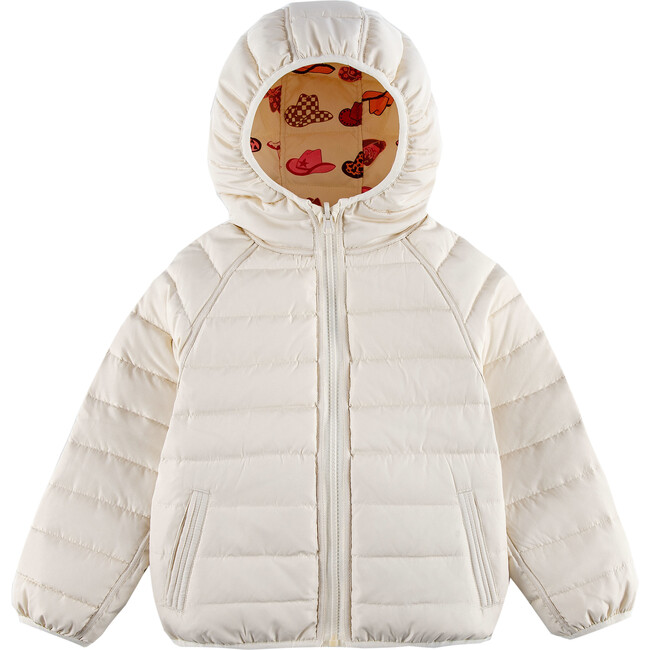 Ryan Reversible Puffer Hood Zipper Down Jacket, Cowboy Hat - Puffers & Down Jackets - 2