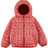 Ryan Reversible Puffer Hood Zipper Down Jacket, Christmas - Puffers & Down Jackets - 1 - thumbnail