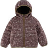 Ryan Reversible Puffer Hood Zipper Down Jacket, Brown Cowboy - Puffers & Down Jackets - 1 - thumbnail