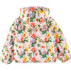 Ryan Reversible Puffer Hood Zipper Down Jacket, Pink Flowers - Puffers & Down Jackets - 3